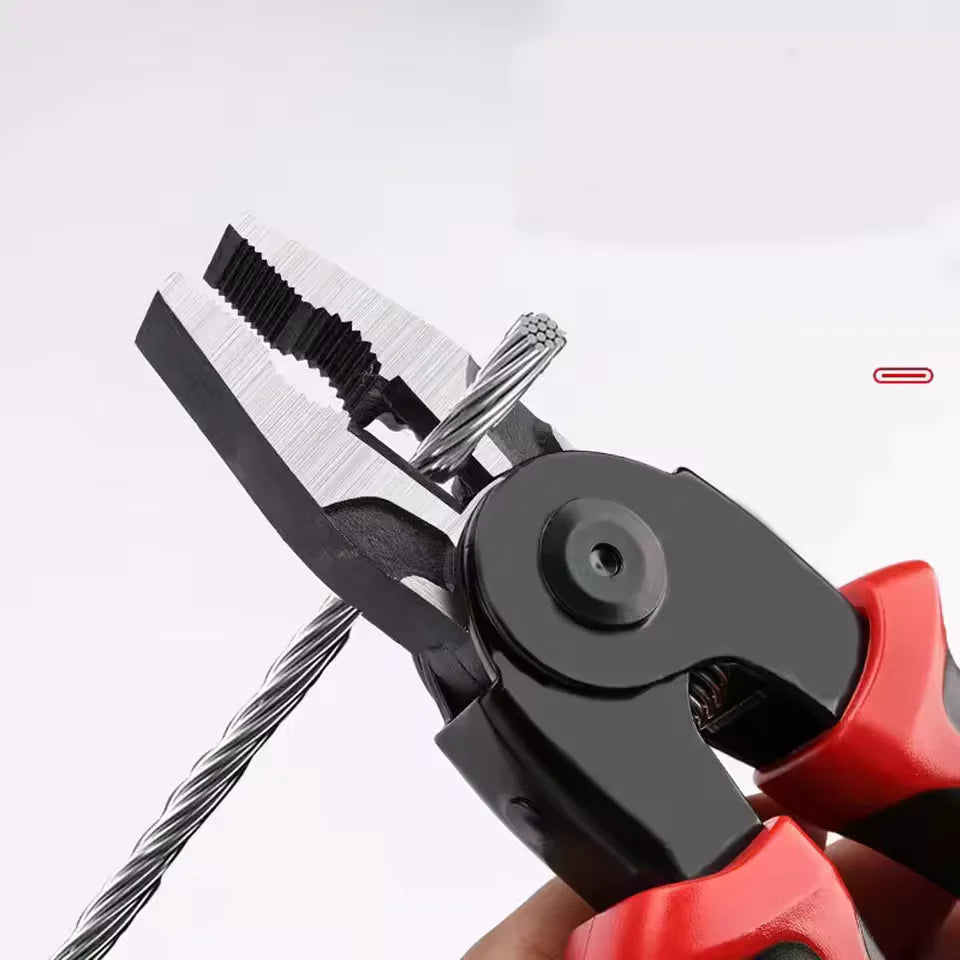 Alicates Multifuncionales 5 en 1 con Cabezales Intercambiables – Herramienta Compacta de Bricolaje