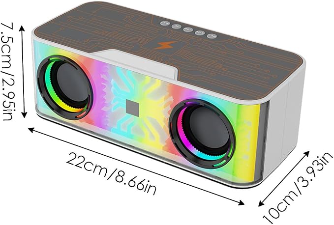 Altavoz RGB con bluetooth y carga inalámbrica