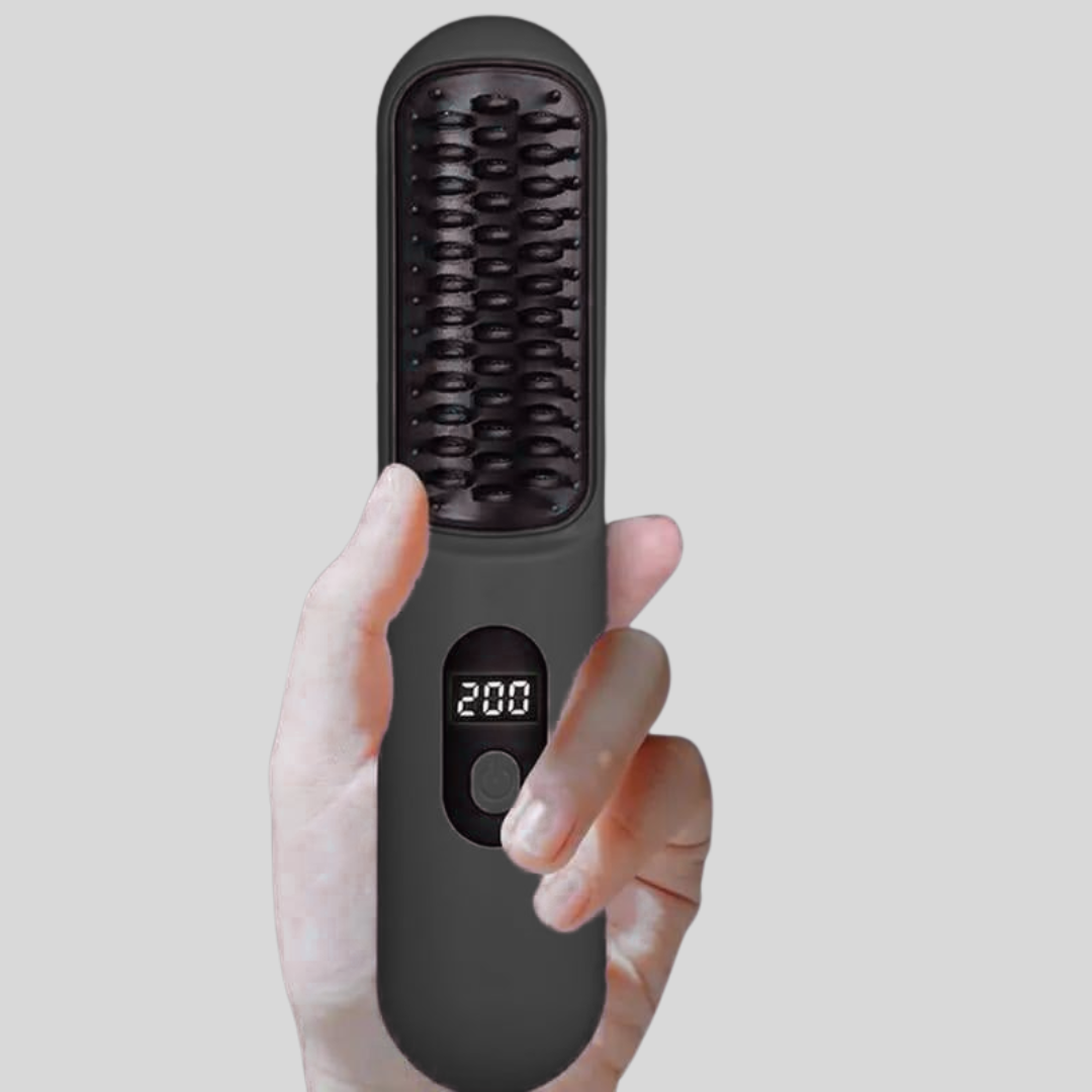Cepillo Inalámbrico Alisador de Pelo – Liso Perfecto sin Cables, Donde Quieras