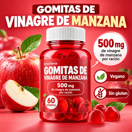 Gomitas de Vinagre de Manzana Extra Fuerza (Metabolismo y Digestión) – 60 Gomitas