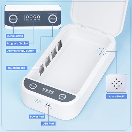Desinfecta Tu Móvil y Accesorios al Instante con Luz UV | Esterilizador UV Portátil