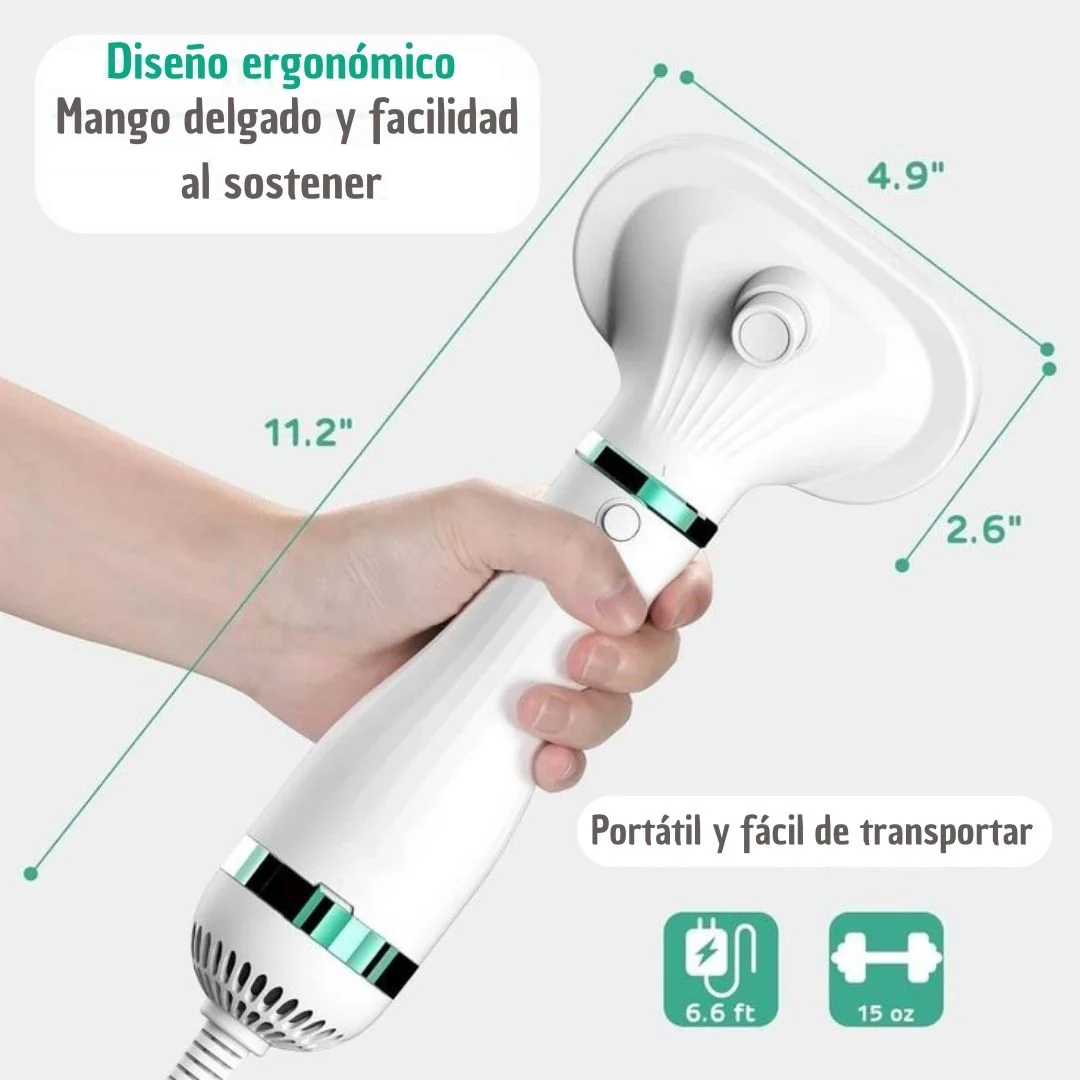 Secador-Cepillo para Mascotas 2 en 1