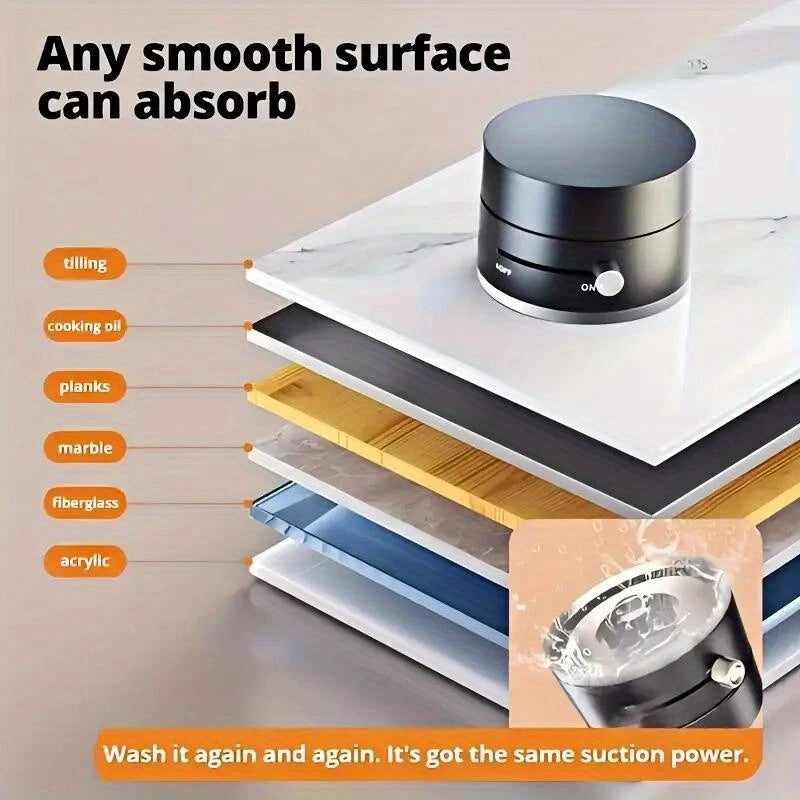 Soporte Magnético al Vacío para Teléfono Móvil 360° – Ventosa Fuerte y Plegable