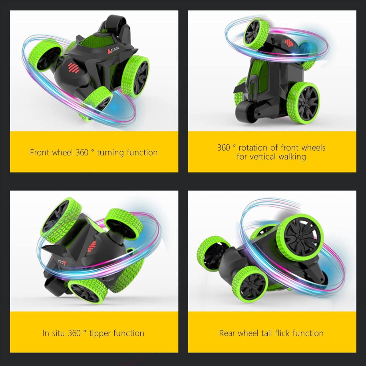 Coche Teledirigido Acrobático con Giros y Volteos | Resistente y Versátil para Niños y Niñas - innovagizmo.com