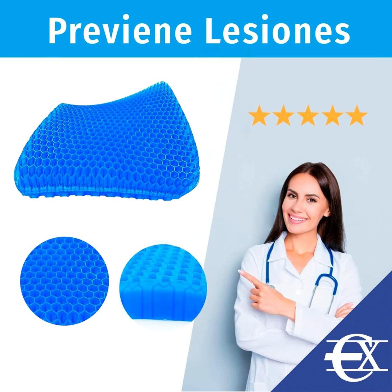 COJIN ASIENTO GEL CON FUNDA - innovagizmo.com