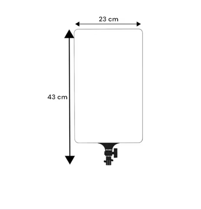Foco de Luz de Relleno LED de 40 cm – Iluminación Profesional para Fotos y Videos - innovagizmo.com
