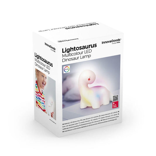 Lámpara Dinosaurio LED Multicolor Lightosaurus InnovaGoods - innovagizmo.com