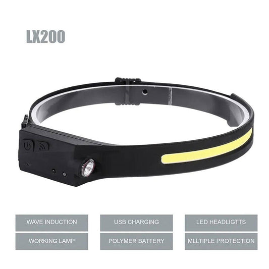 Linterna frontal LED Recargable con Sensor de Movimiento - innovagizmo.com