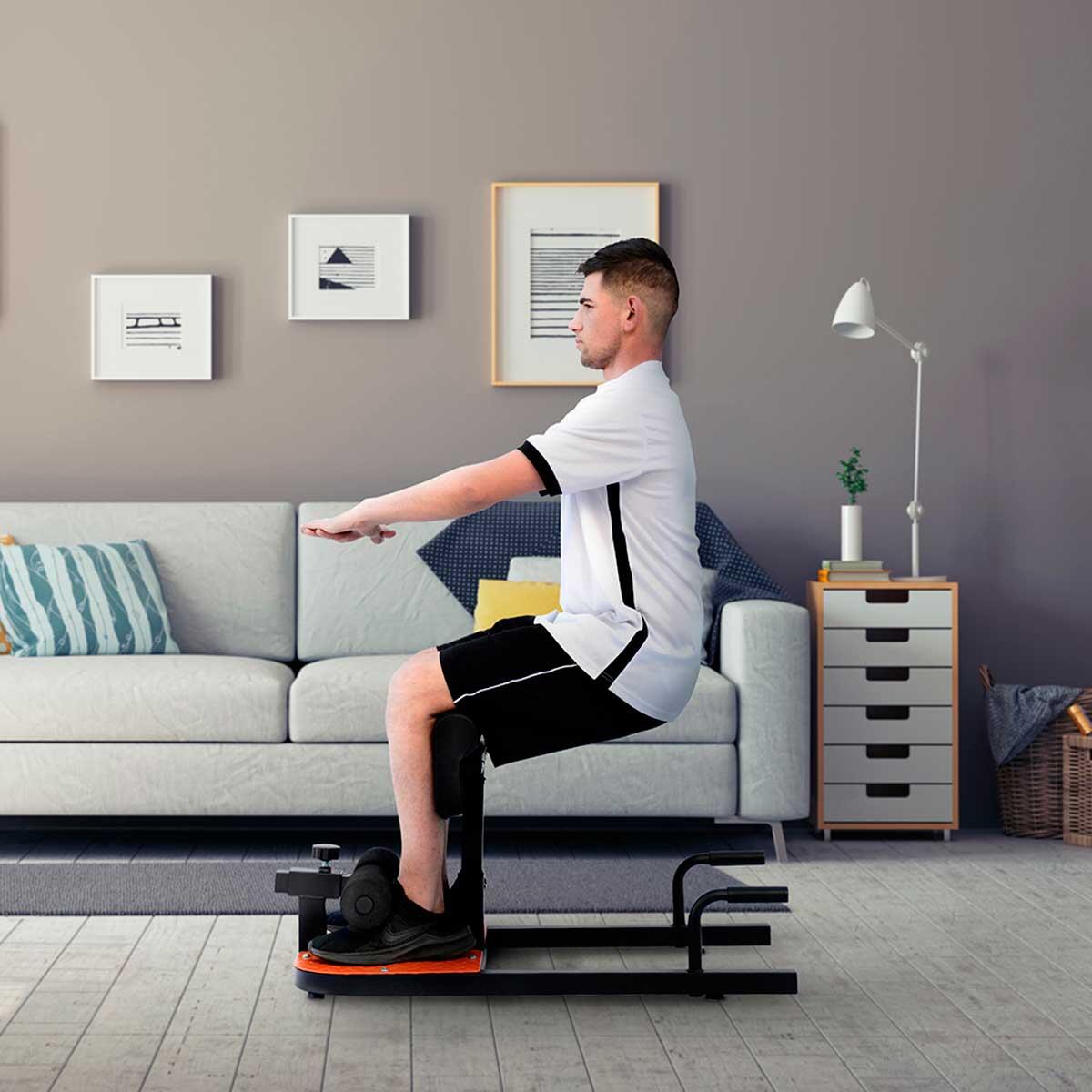 Máquina Sentadillas Abdominales Trainer Crouch Pierna Glúteo Entrenamiento Ejercicio. Gridinlux - innovagizmo.com