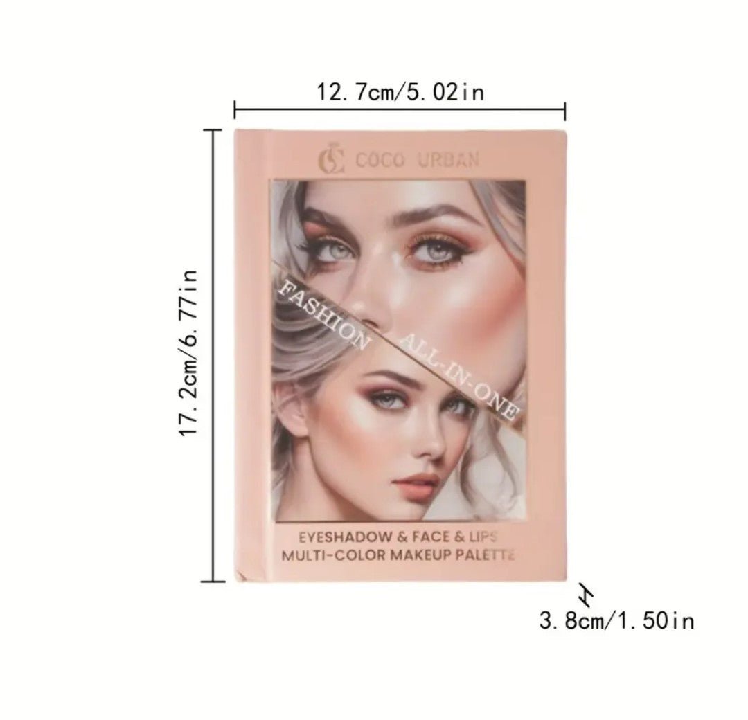 Paleta COCO URBAN Todo en Uno | Rostro, Ojos y Labios | Uso Diario y Regalo - innovagizmo.com