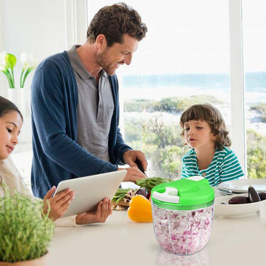 Picadora Manual Mini Chef 900ml Fácil y Rápida para Cocina - innovagizmo.com