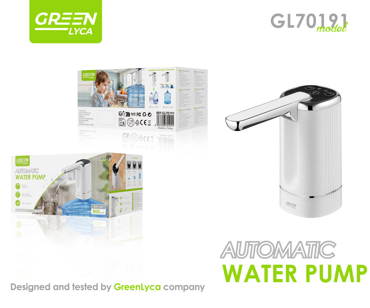 Dispensador automático de agua USB