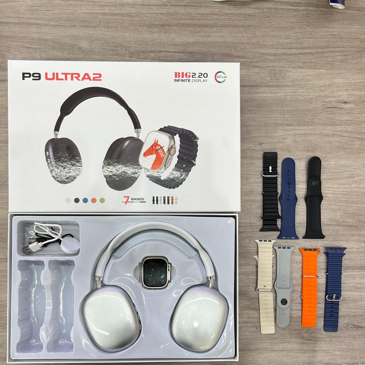 Set Auriculares P9 +Smartwatch Reloj Inteligente