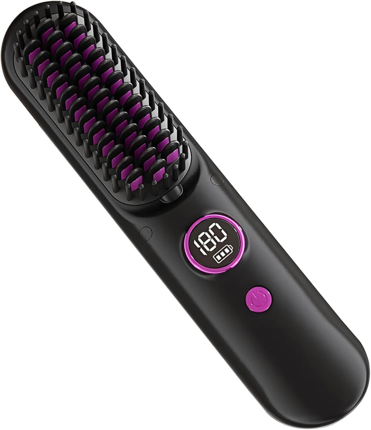 Cepillo Alisador Inalámbrico y Portátil – Cabello Liso al Instante, en Cualquier Lugar