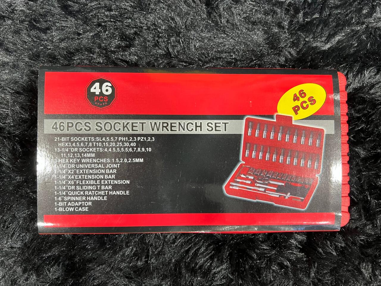 Caja de Llaves de vaso con Carraca de 46 Piezas