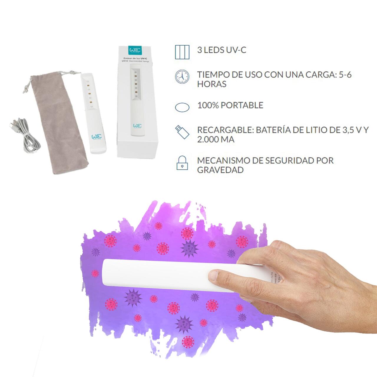 Lámpara Germicida ALFA UVC 96 MW - Desinfección Eficaz con Luz Ultravioleta