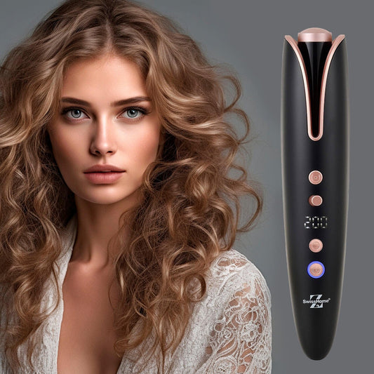 Rizador de Pelo Swiss Home 'Afrodite' con 4 Ajustes de Calor, Infrarrojos, Batería Li - Ion y Pantalla LED - innovagizmo.com