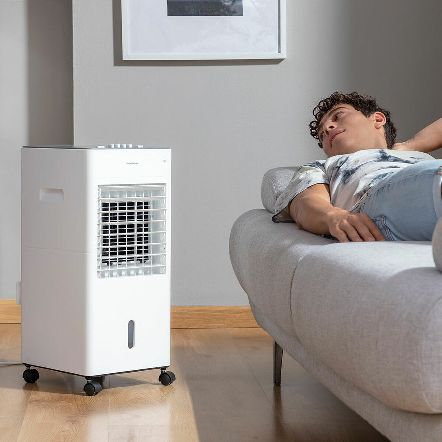 Climatizador Evaporativo Portátil Airvecove InnovaGoods | Enfría, Humidifica y Purifica con Depósito 5 L