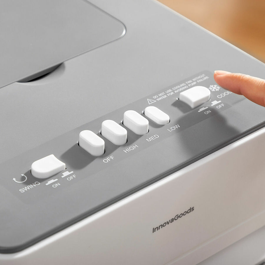 Climatizador Evaporativo Portátil Airvecove InnovaGoods | Enfría, Humidifica y Purifica con Depósito 5 L