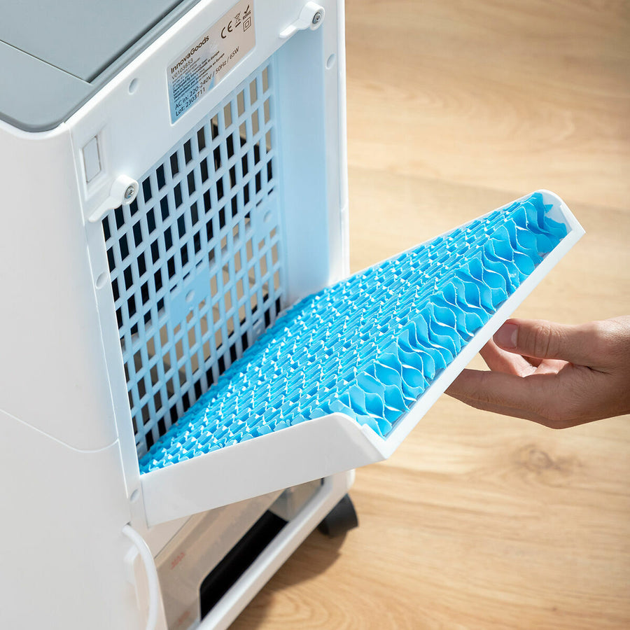 Climatizador Evaporativo Portátil Airvecove InnovaGoods | Enfría, Humidifica y Purifica con Depósito 5 L