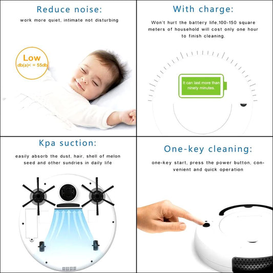 Robot Aspirador Inteligente 3 en 1 - innovagizmo.com