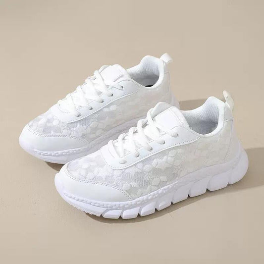 Zapatillas de Mujer Transpirables Antideslizantes con Soporte de Arco y Ajuste Cómodo (Blancas) - innovagizmo.com