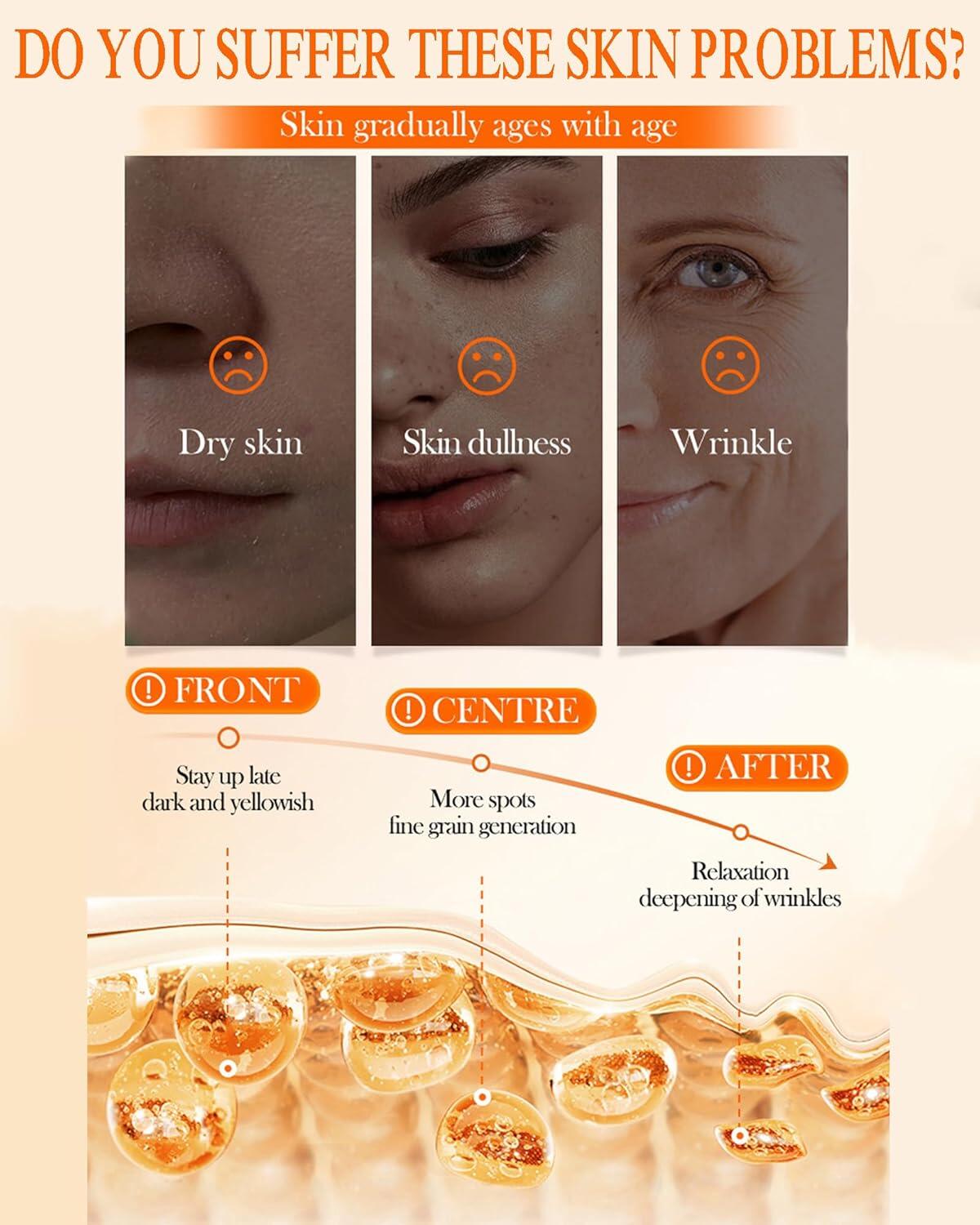 Crema Facial 5 en 1 con Vitamina C y Niacinamida – Efecto Glow Inmediato y Adiós Manchas