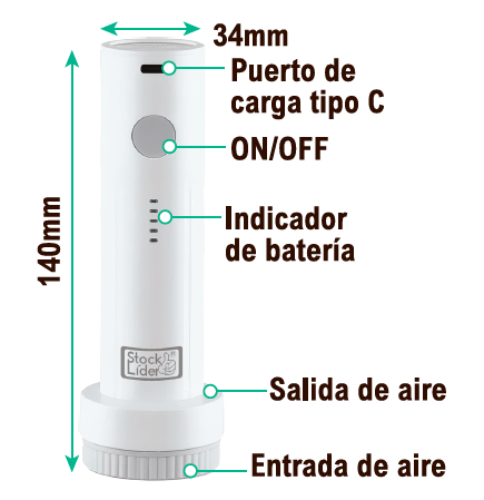 Bomba de Vacío Inalámbrica y Portátil para Ropa + 2 Bolsas de Almacenamiento Gratuitas