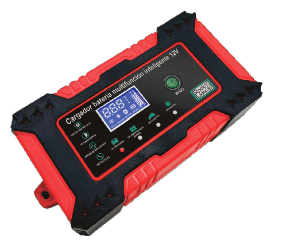 Cargador y Mantenedor de Baterías 12V Multifunción | Carga Rápida 6A y Pantalla LCD