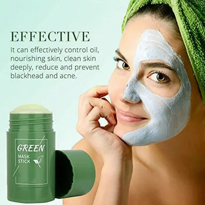 Mascarilla Facial de Té Verde en Barra – Limpieza Profunda, Control de Grasa e Hidratación