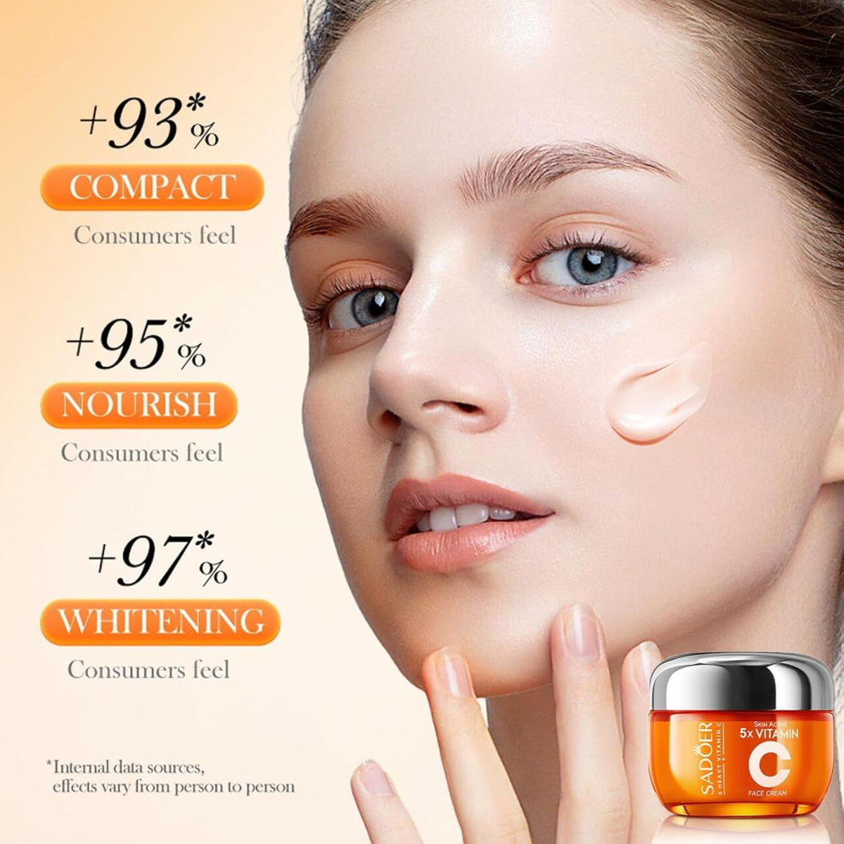 Crema Facial 5 en 1 con Vitamina C y Niacinamida – Efecto Glow Inmediato y Adiós Manchas