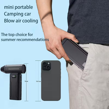 Soplador de Mano Ultrapotente Portátil USB y 5 Niveles de Potencia Ideal para Limpieza de Polvo y Secado Localizado Compacto y Ligero