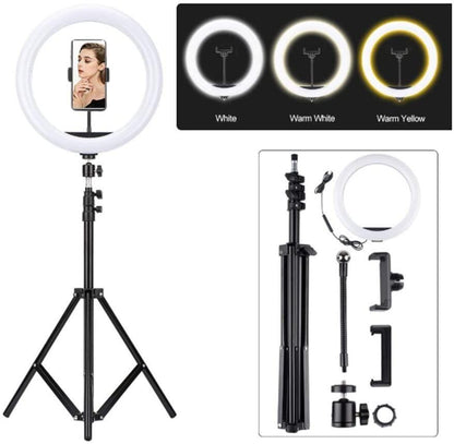 Aro de Luz LED de 26 cm: Iluminación Favorecedora y Sin Sombras para Tus Fotos y Vídeos