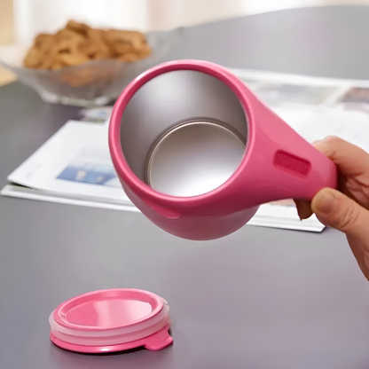Taza Antiderrames Térmica con Ventosa Antideslizante y Tapa Segura (400 ml)