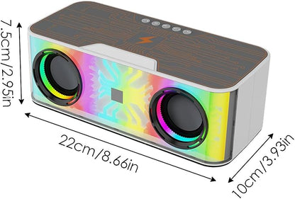 Altavoz RGB con bluetooth y carga inalámbrica