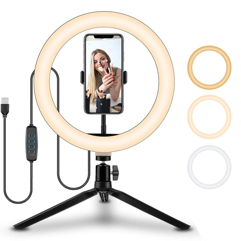 Aro de Luz LED de Escritorio 26 cm – Iluminación Profesional para Videollamadas y Contenido