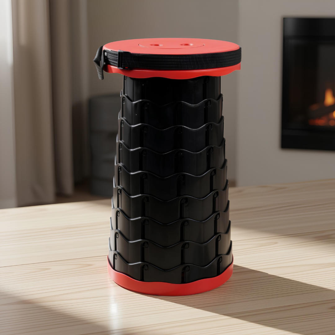 Taburete Telescópico Plegable | Asiento Portátil Ultraligero y Resistente