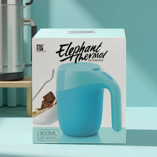 Taza Antiderrames Térmica con Ventosa Antideslizante y Tapa Segura (400 ml)