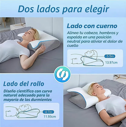 Almohada Ergonómica Cervical de Contorno | Soporte Adaptable para Descanso