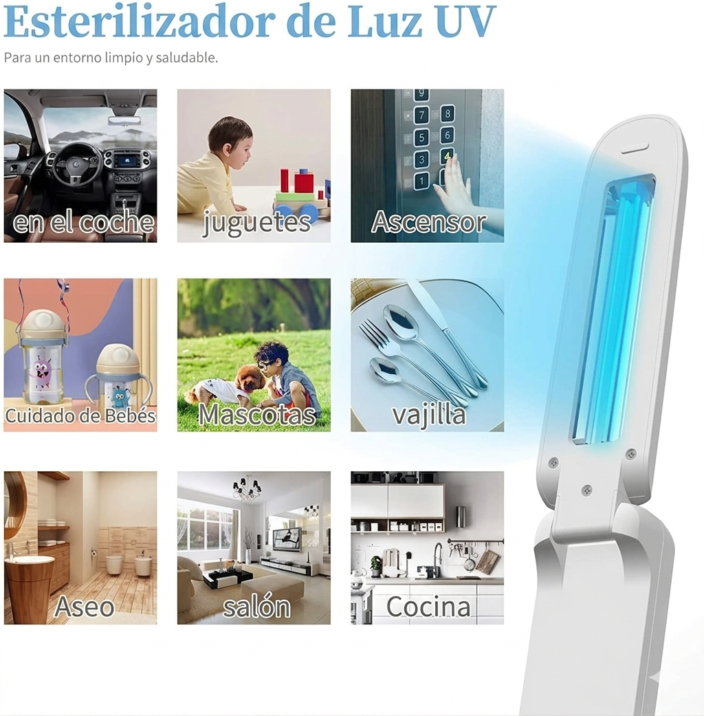 Lámpara UV-C Portátil de Desinfección: Higiene y Seguridad al Instante