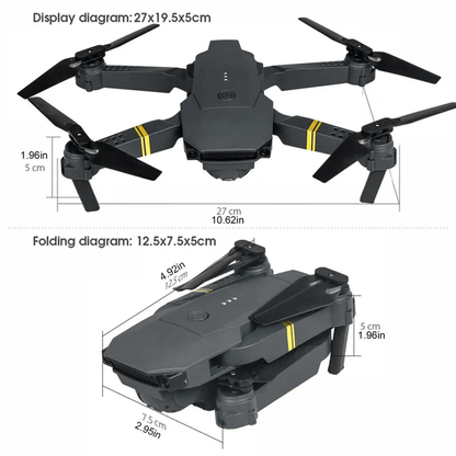 Dron Plegable 4K con Cámara Dual y Modo Headless – Vuelo Estable para Principiantes