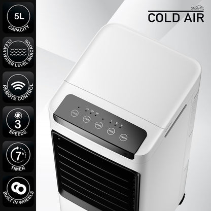 Climatizador Portátil 3 en 1 Starlyf®: Enfriador, Humidificador y Purificador de Aire
