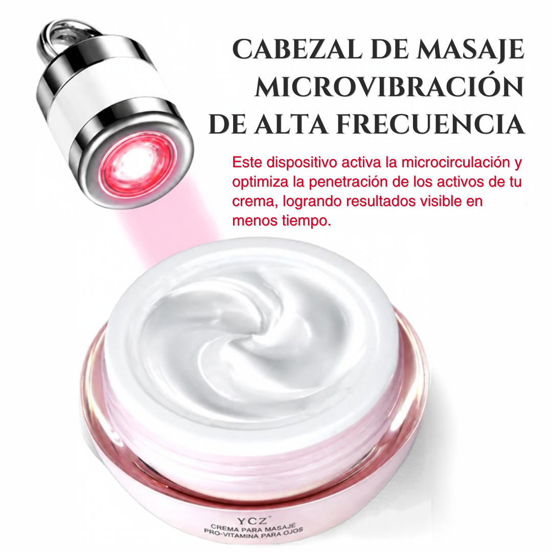 Crema Reafirmante para Cuello y Contorno de Ojos YCZ | Con Cabezal de Masaje y Tecnología LED