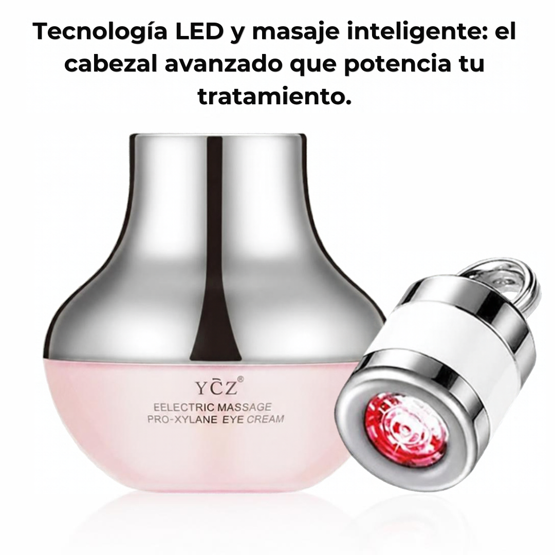 Crema Reafirmante para Cuello y Contorno de Ojos YCZ | Con Cabezal de Masaje y Tecnología LED