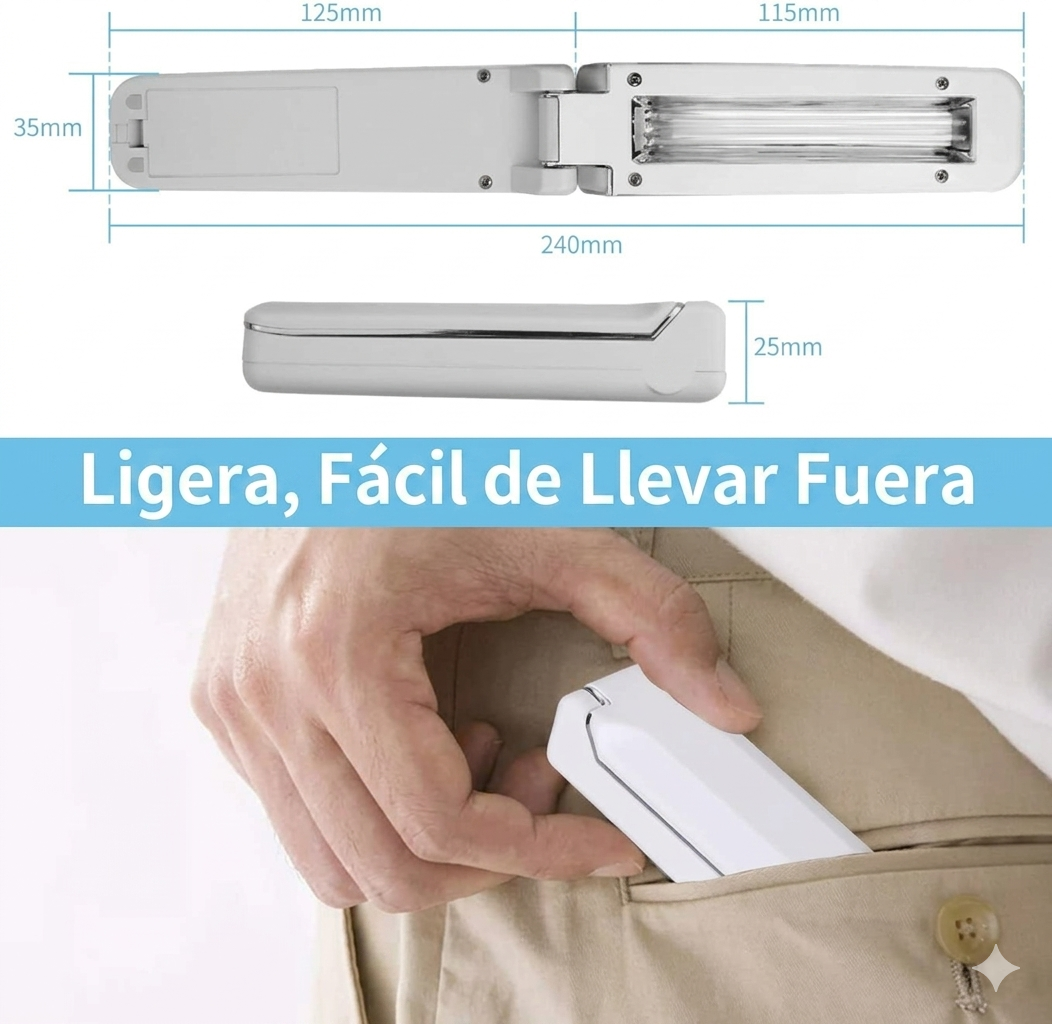 Lámpara UV-C Portátil de Desinfección: Higiene y Seguridad al Instante