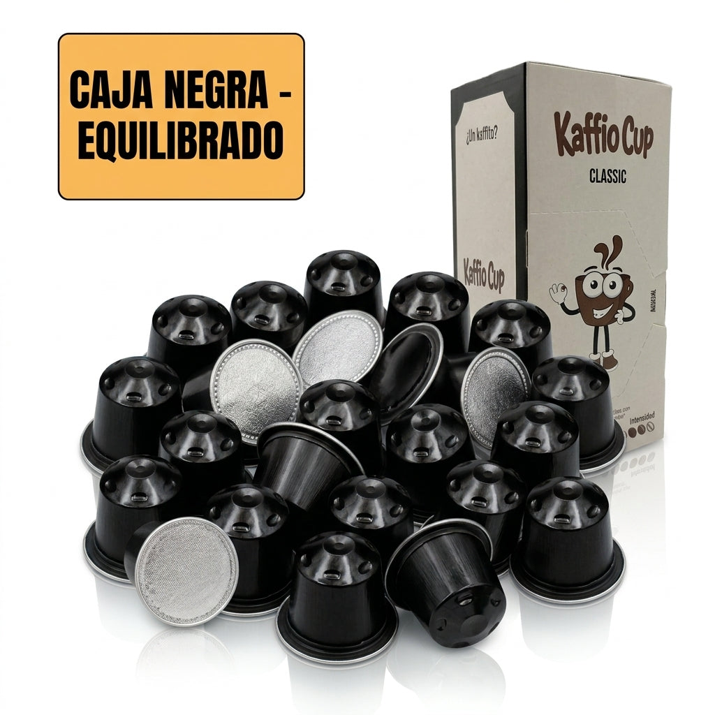 Cápsulas de Café Kaffio Cup | Pack 20 Unidades – Extra Intenso, Intenso o Equilibrado