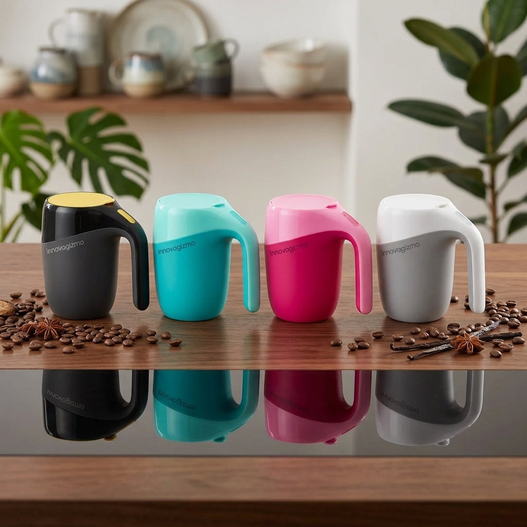 Taza Antiderrames Térmica con Ventosa Antideslizante y Tapa Segura (400 ml)
