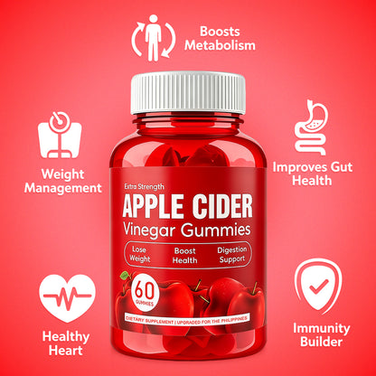 Gomitas de Vinagre de Manzana Extra Fuerza (Metabolismo y Digestión) – 60 Gomitas