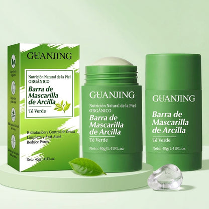 Mascarilla Facial de Té Verde en Barra – Limpieza Profunda, Control de Grasa e Hidratación