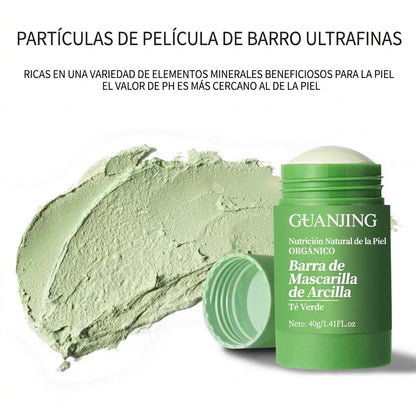 Mascarilla Facial de Té Verde en Barra – Limpieza Profunda, Control de Grasa e Hidratación